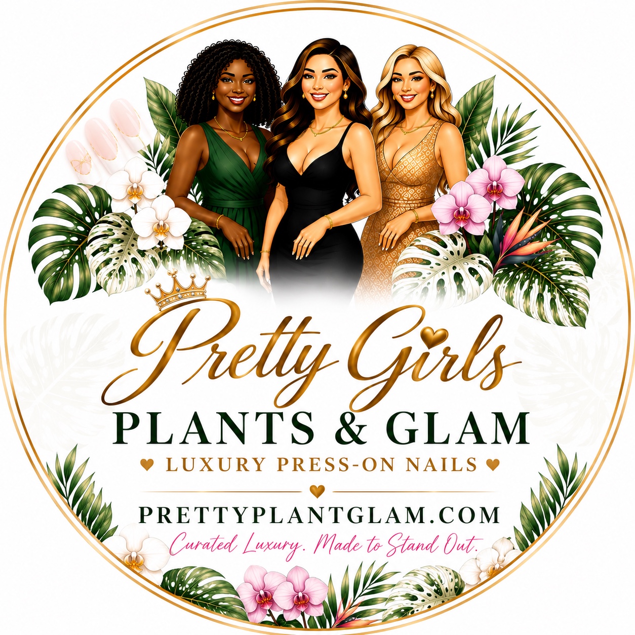Pretty Girls Plants & Glam logo